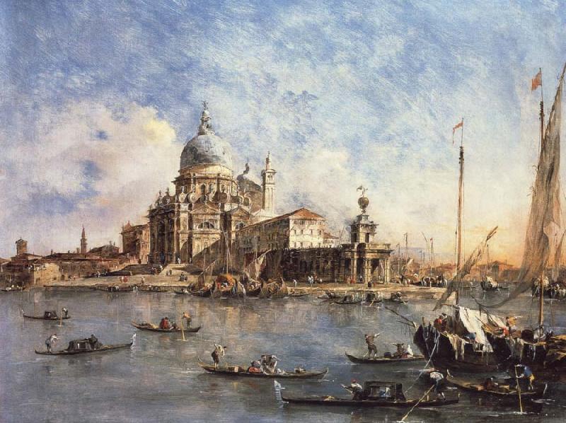 Francesco Guardi Venice The Punta della Dogana with S.Maria della Salute China oil painting art